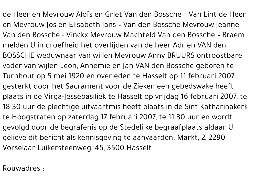 Adrien Van den Bossche