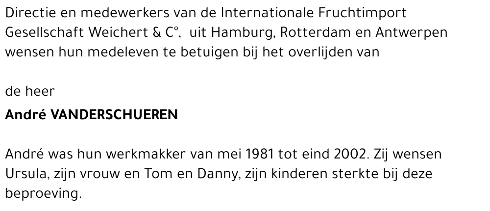 ANDRÉ VANDERSCHUEREN