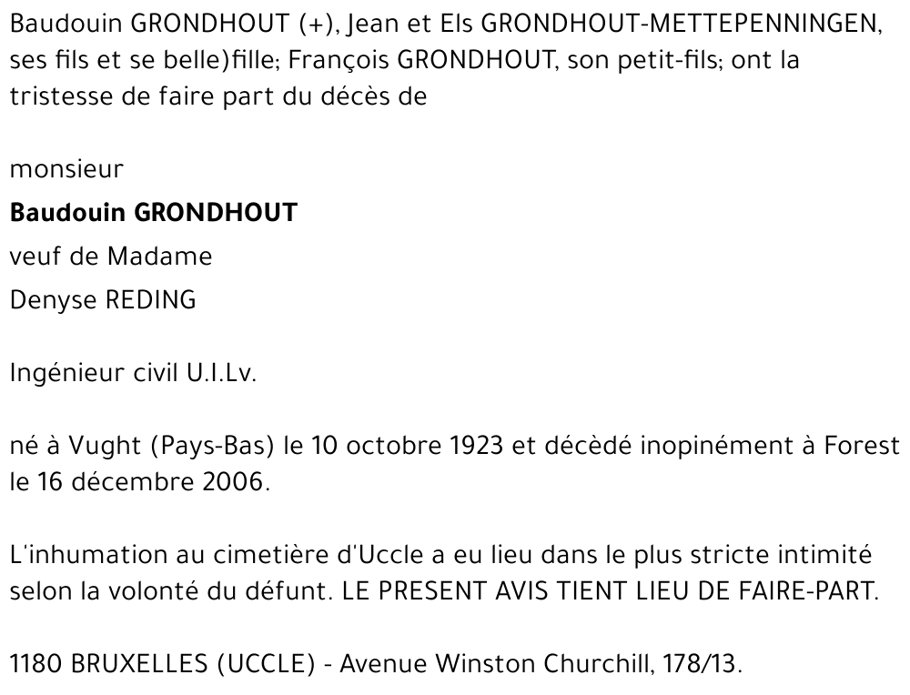 Baudouin Grondhout