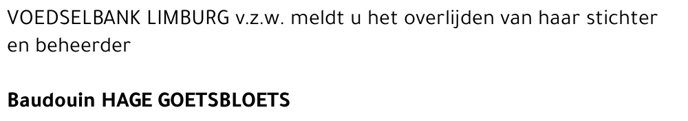 Baudouin Hage Goetsbloets