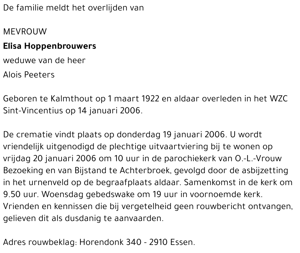 Elisa Hoppenbrouwers