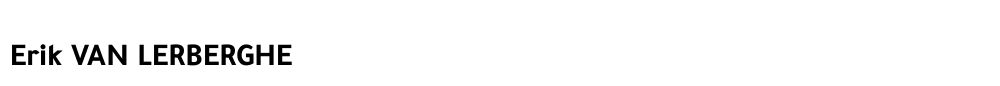 Erik VAN LERBERGHE