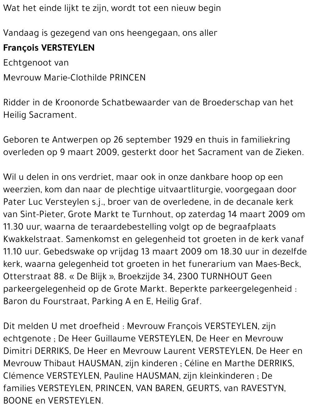 François Versteylen