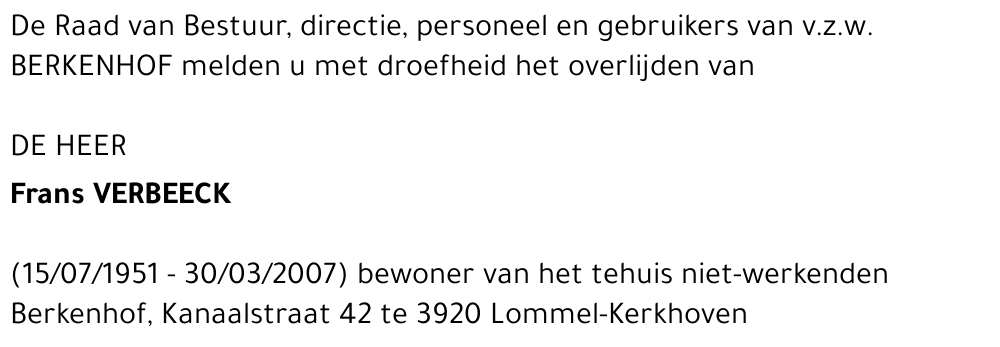 Frans Verbeeck