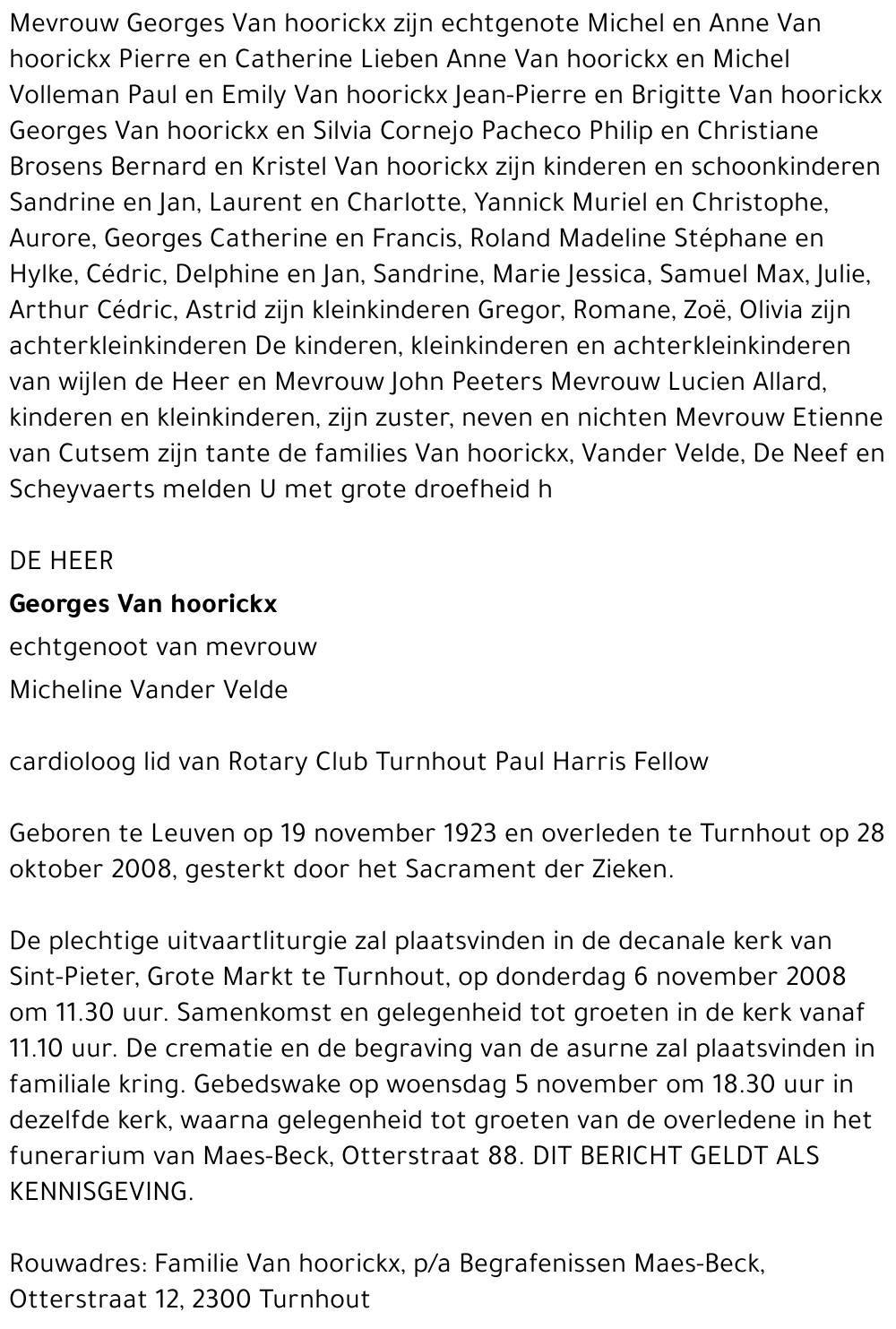 Georges Van hoorickx