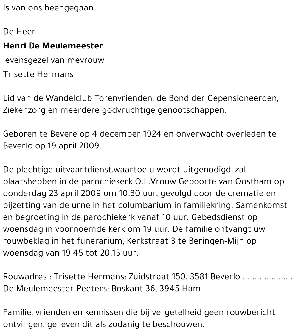 Henri De Meulemeester