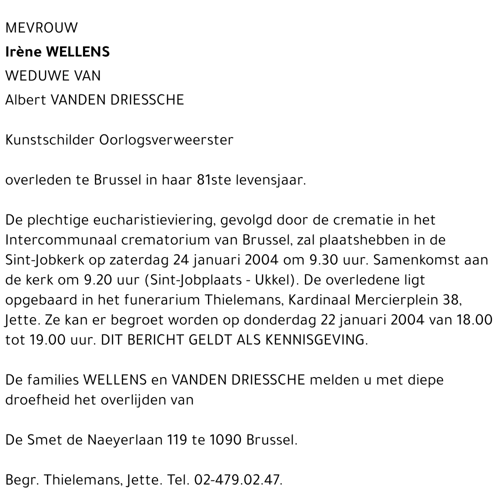 Irène Wellens