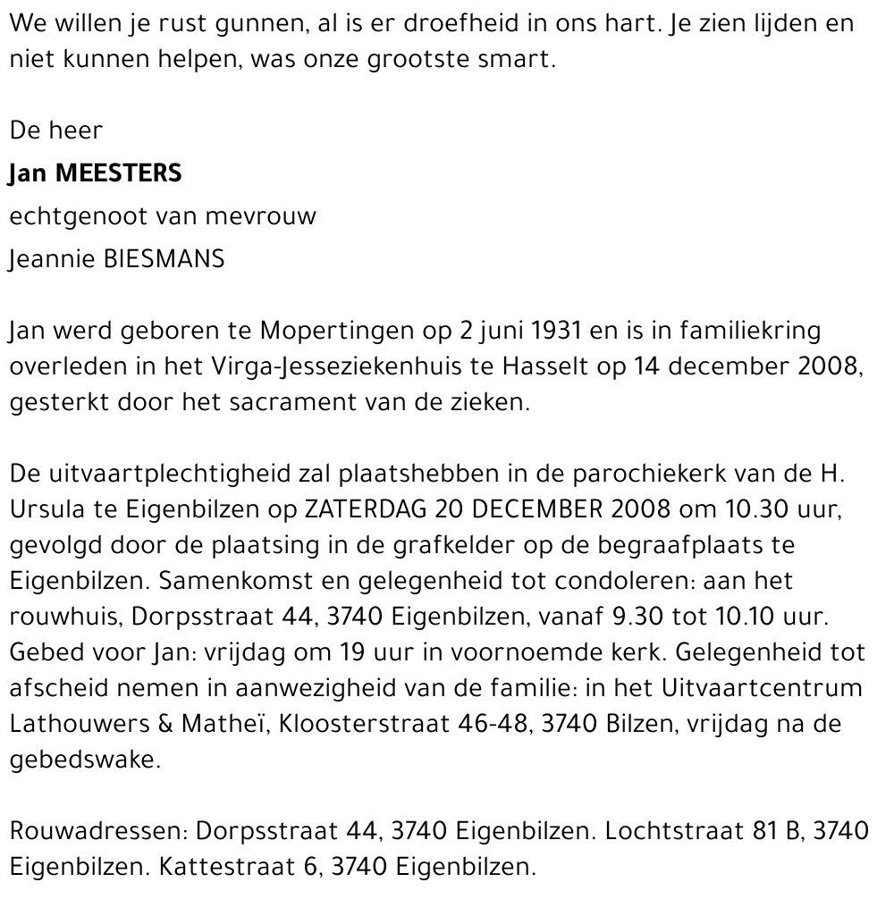 jan meesters