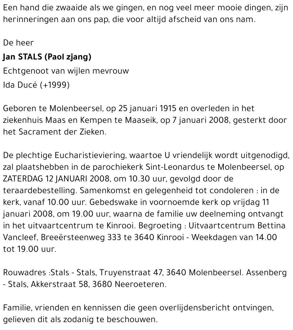 Jan Stals