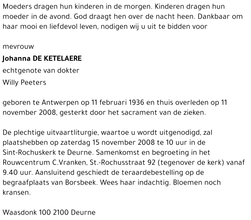 Johanna De Ketelaere