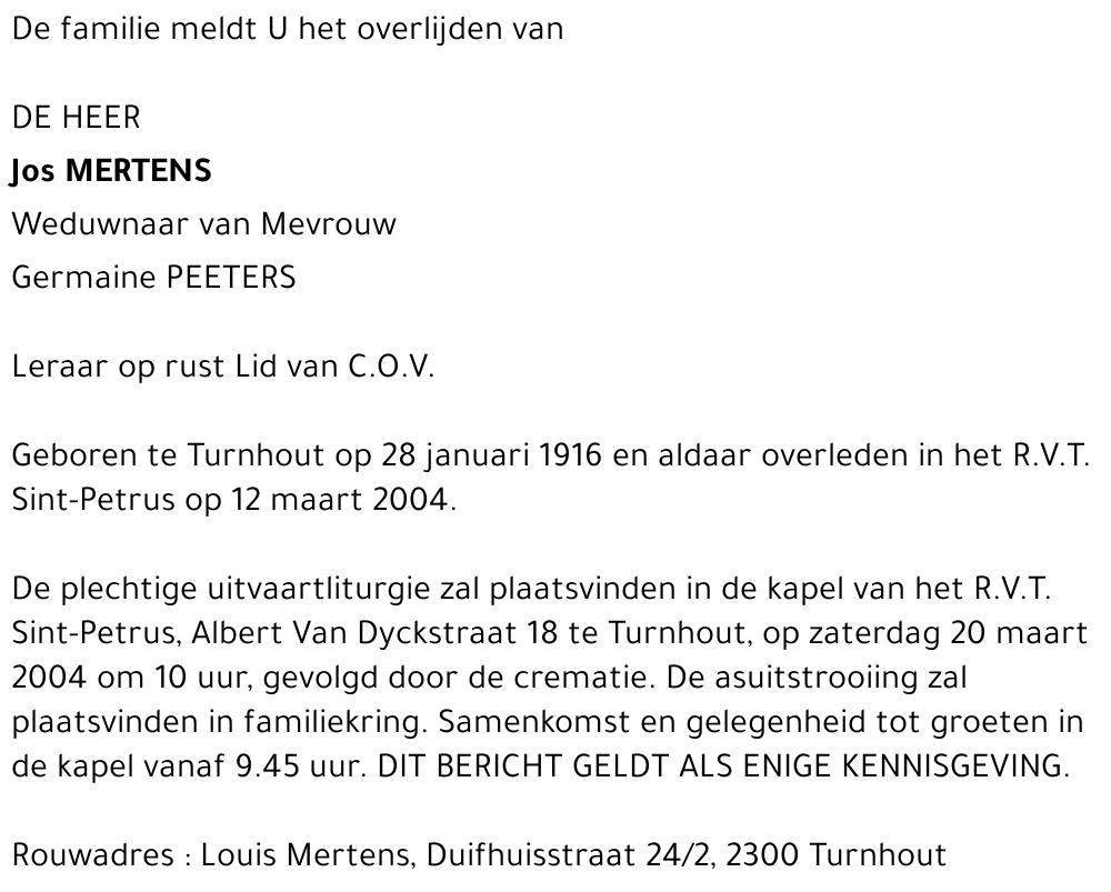 Jos MERTENS
