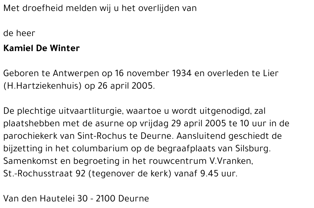 Kamiel De Winter