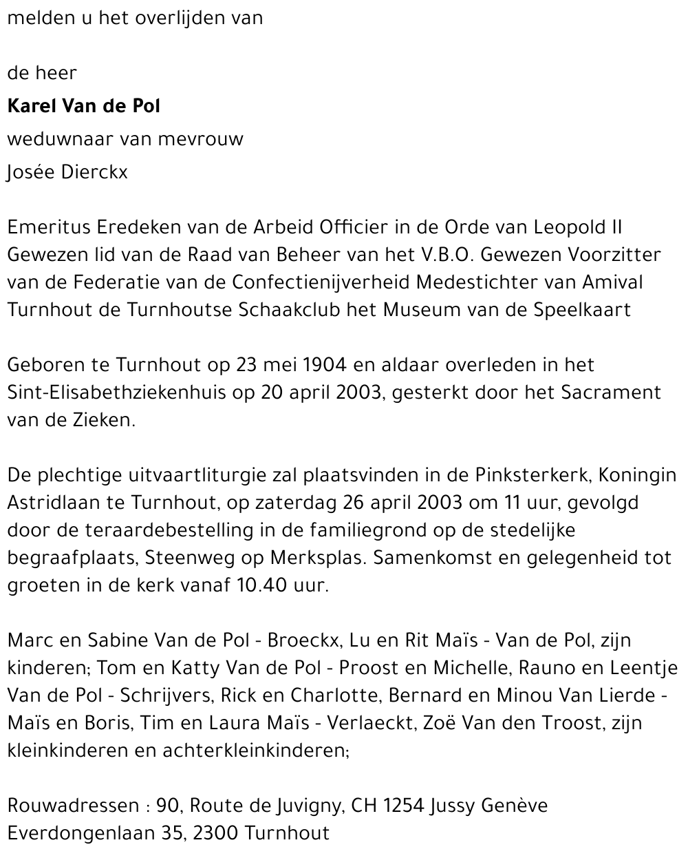 Karel Van de Pol