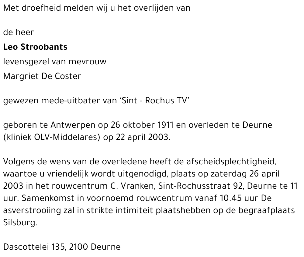 leo Stroobants