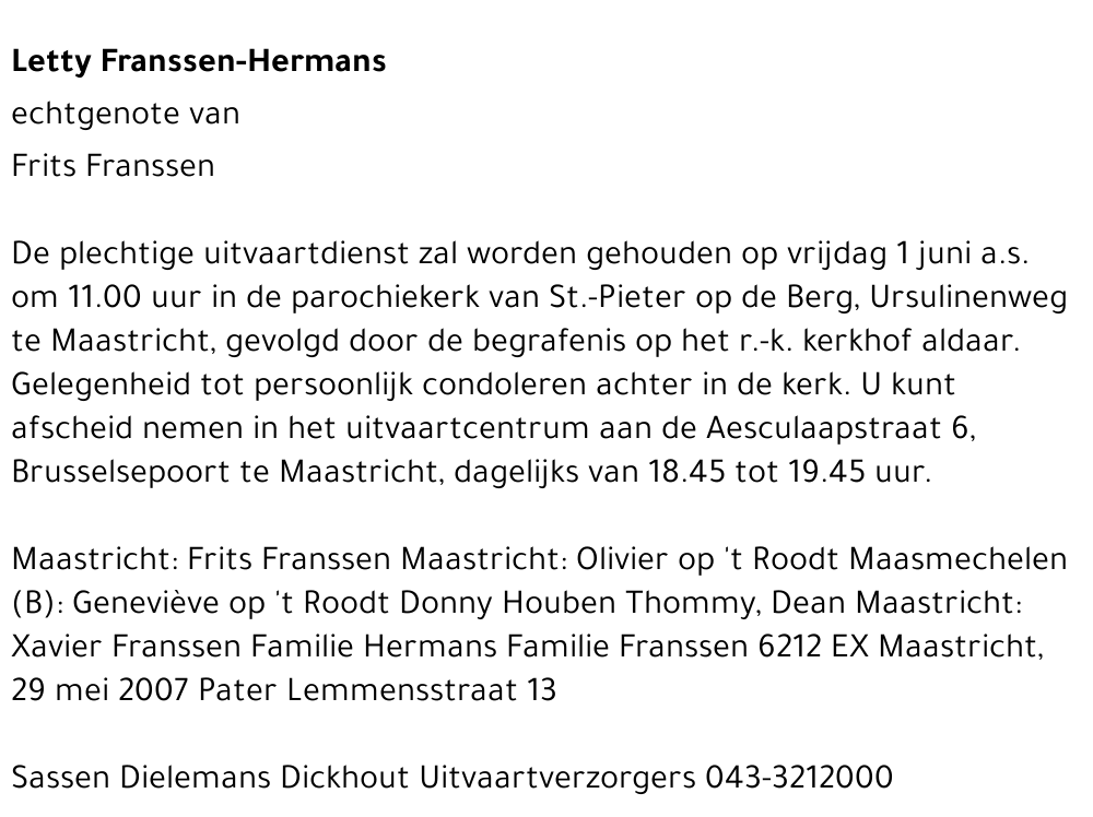 Letty Franssen-Hermans