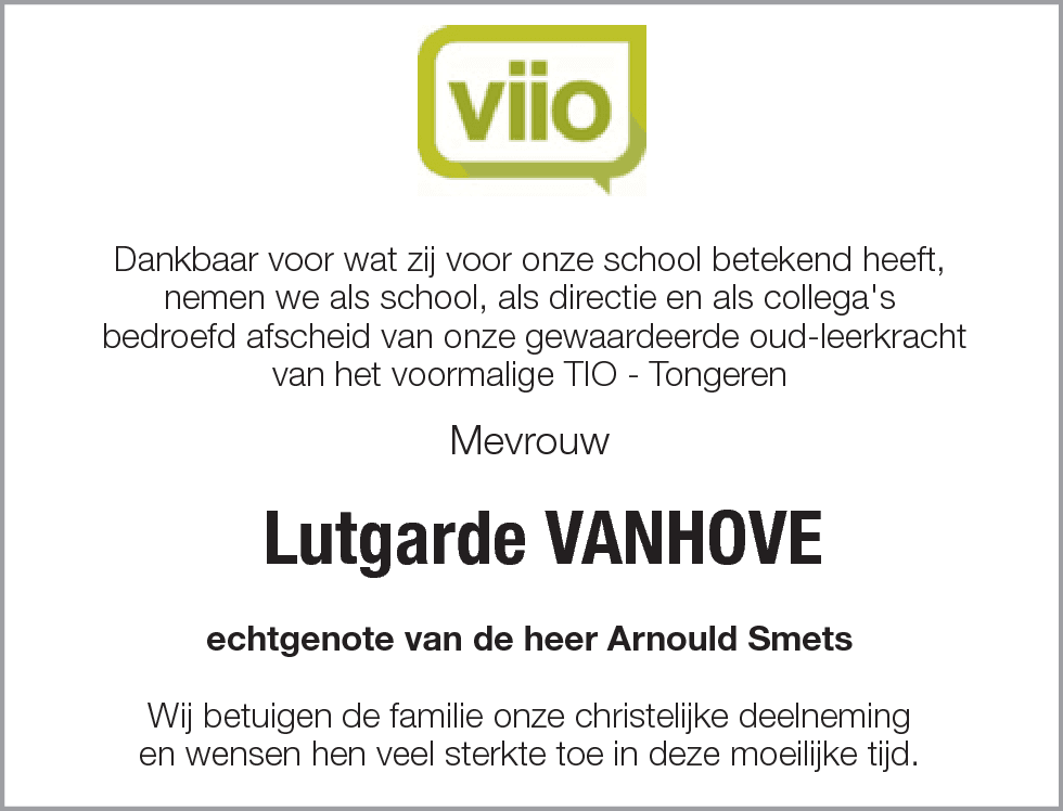 Lutgarde Vanhove