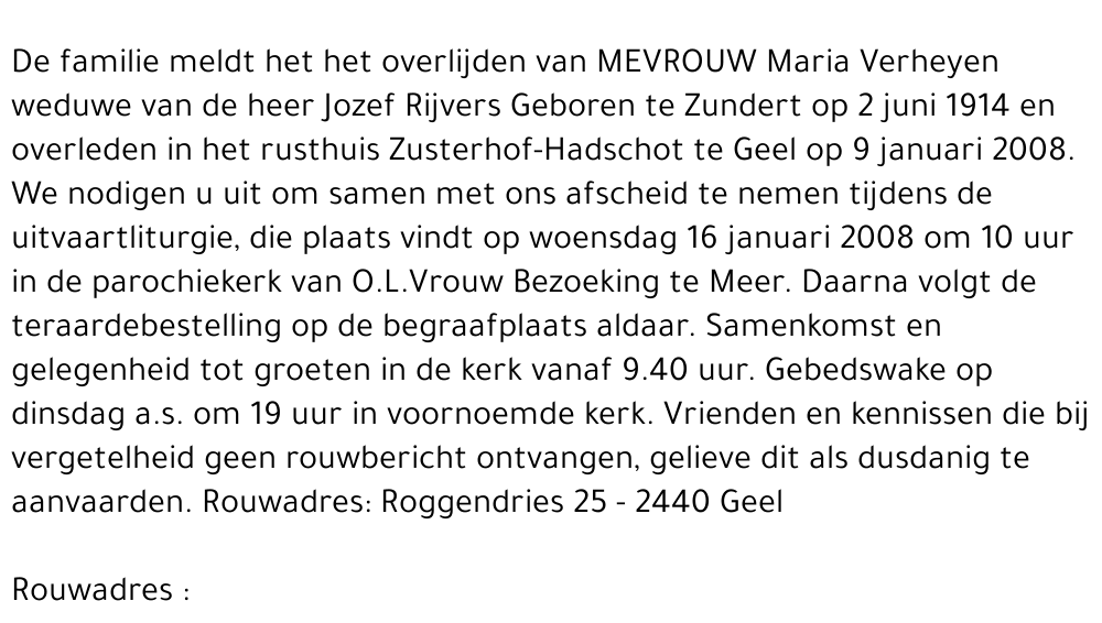 %Maria Verheyen
