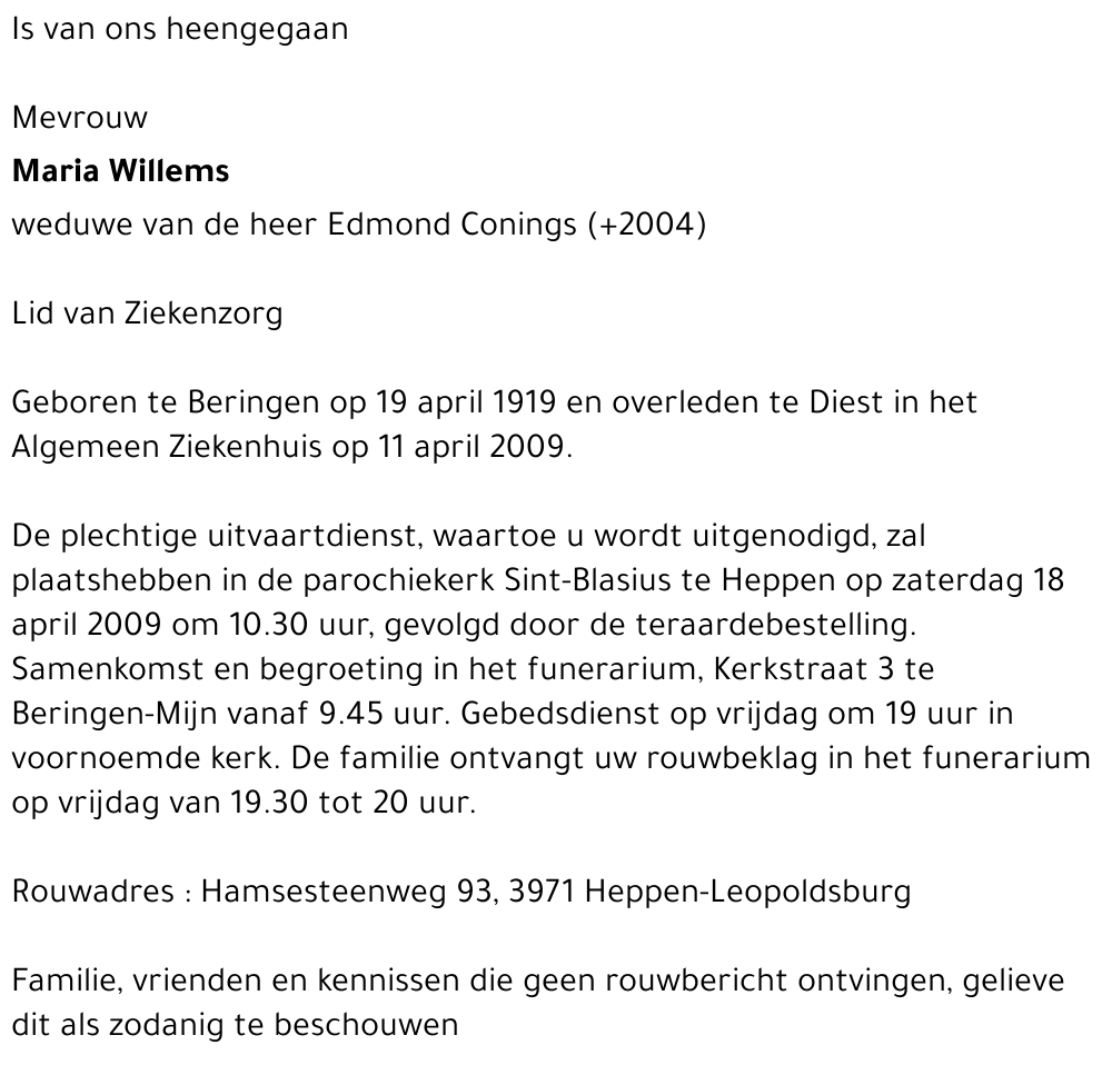 Maria Willems