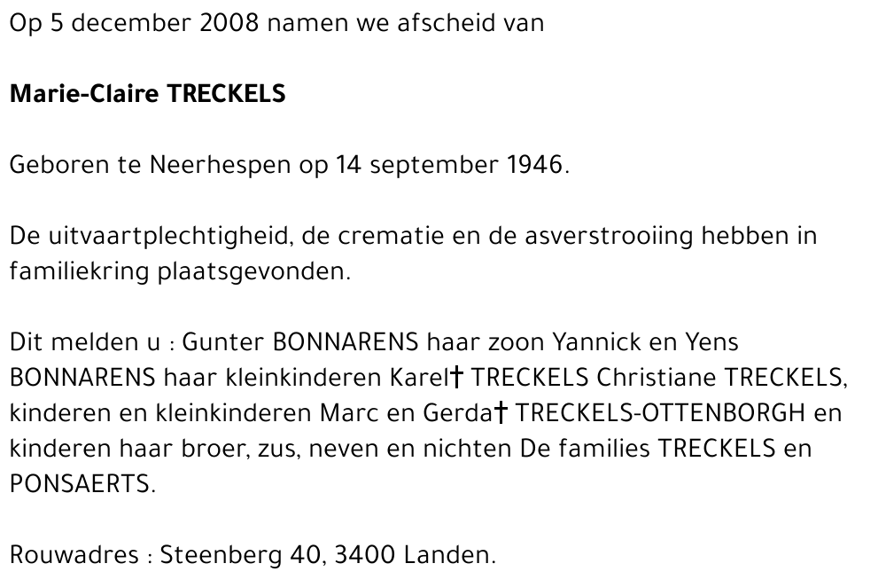 Marie-Claire Treckels