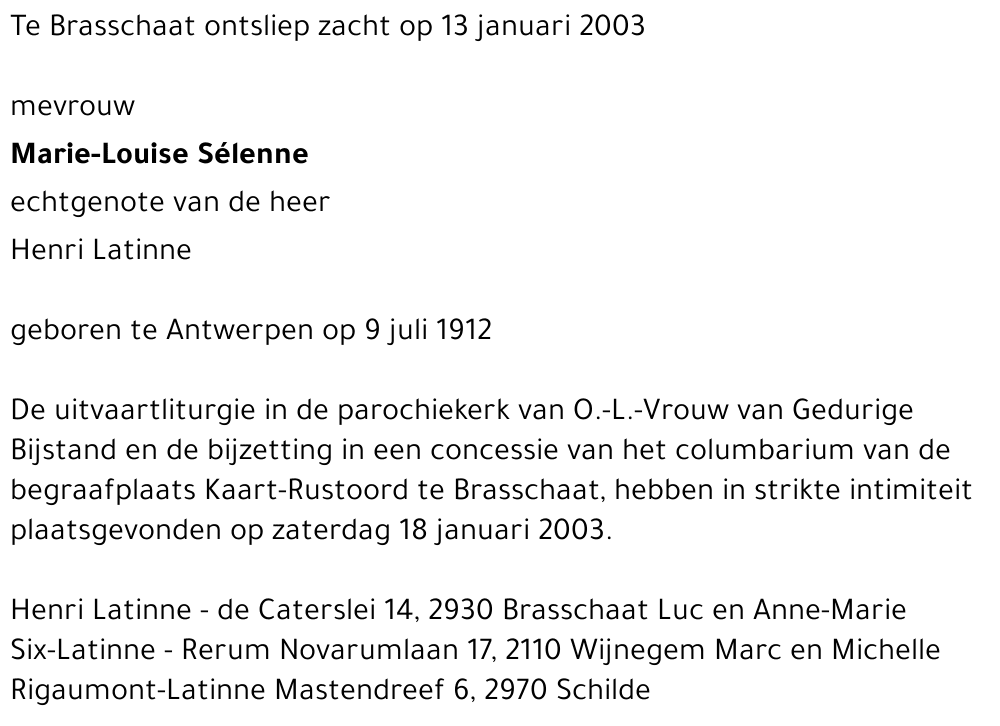 Marie-Louise Sélenne