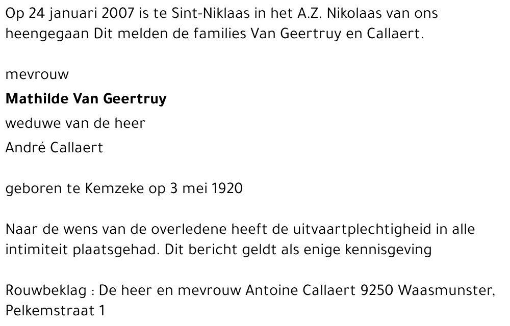 Mathilde Van Geertruy