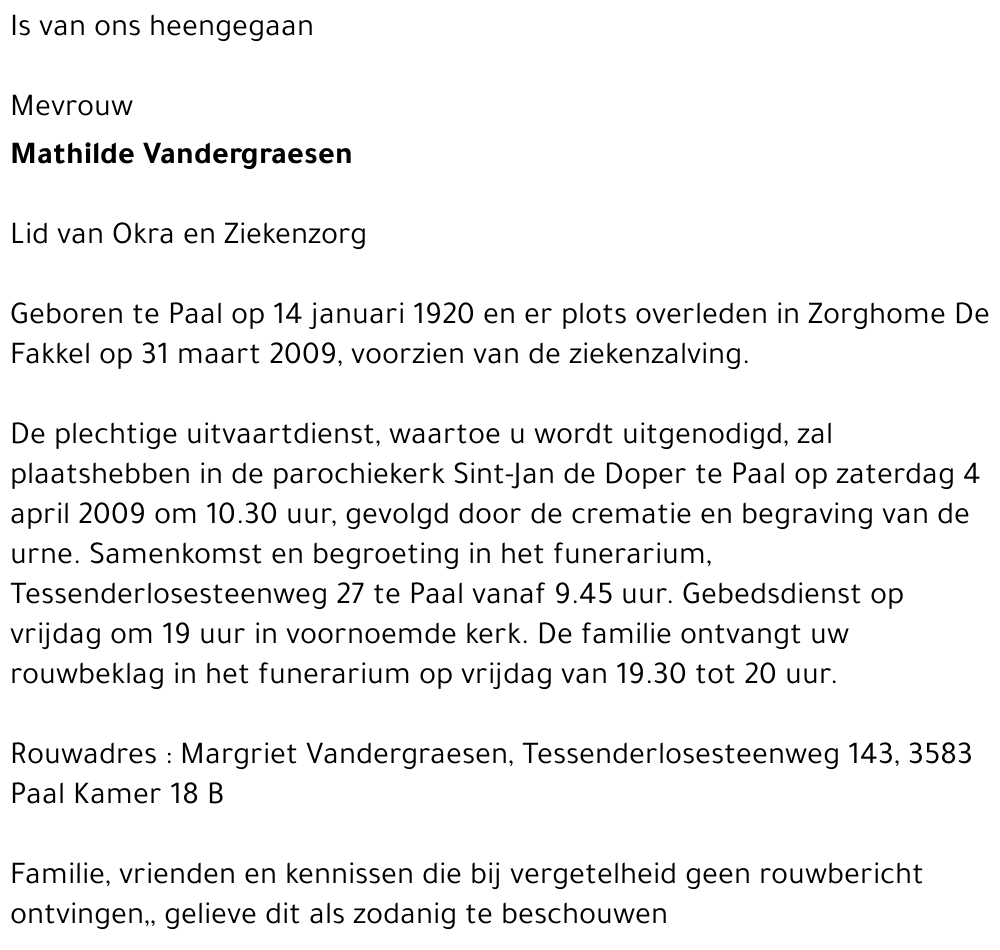 Mathilde Vandergraesen