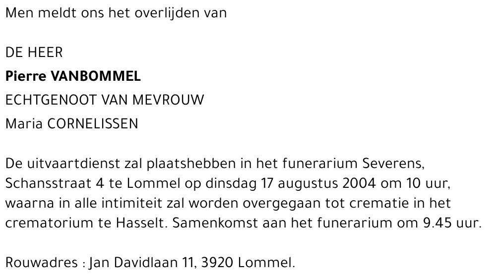 Pierre Vanbommel