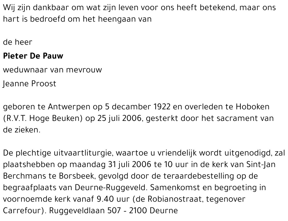 Pieter De Pauw