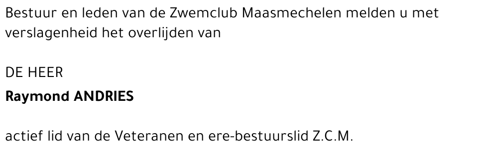 Raymond Andries (club)