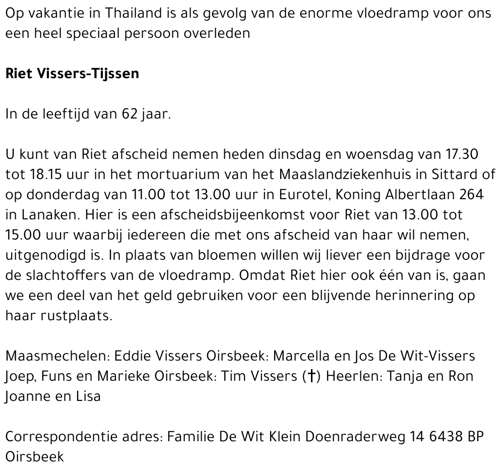 Riet Vissers-Tijssen