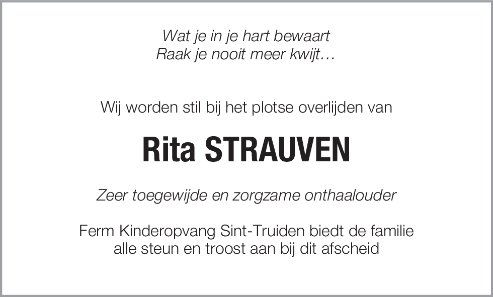 Rita strauven