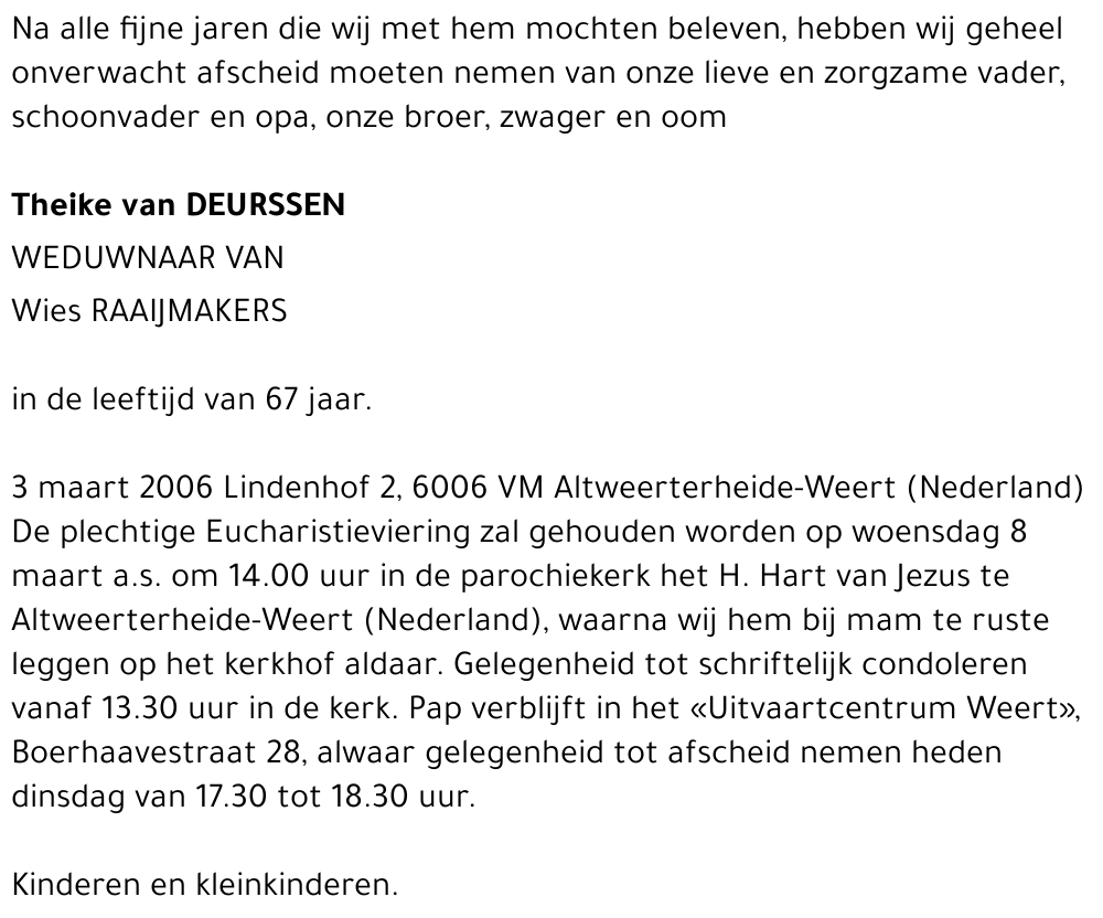 Theike van Deurssen