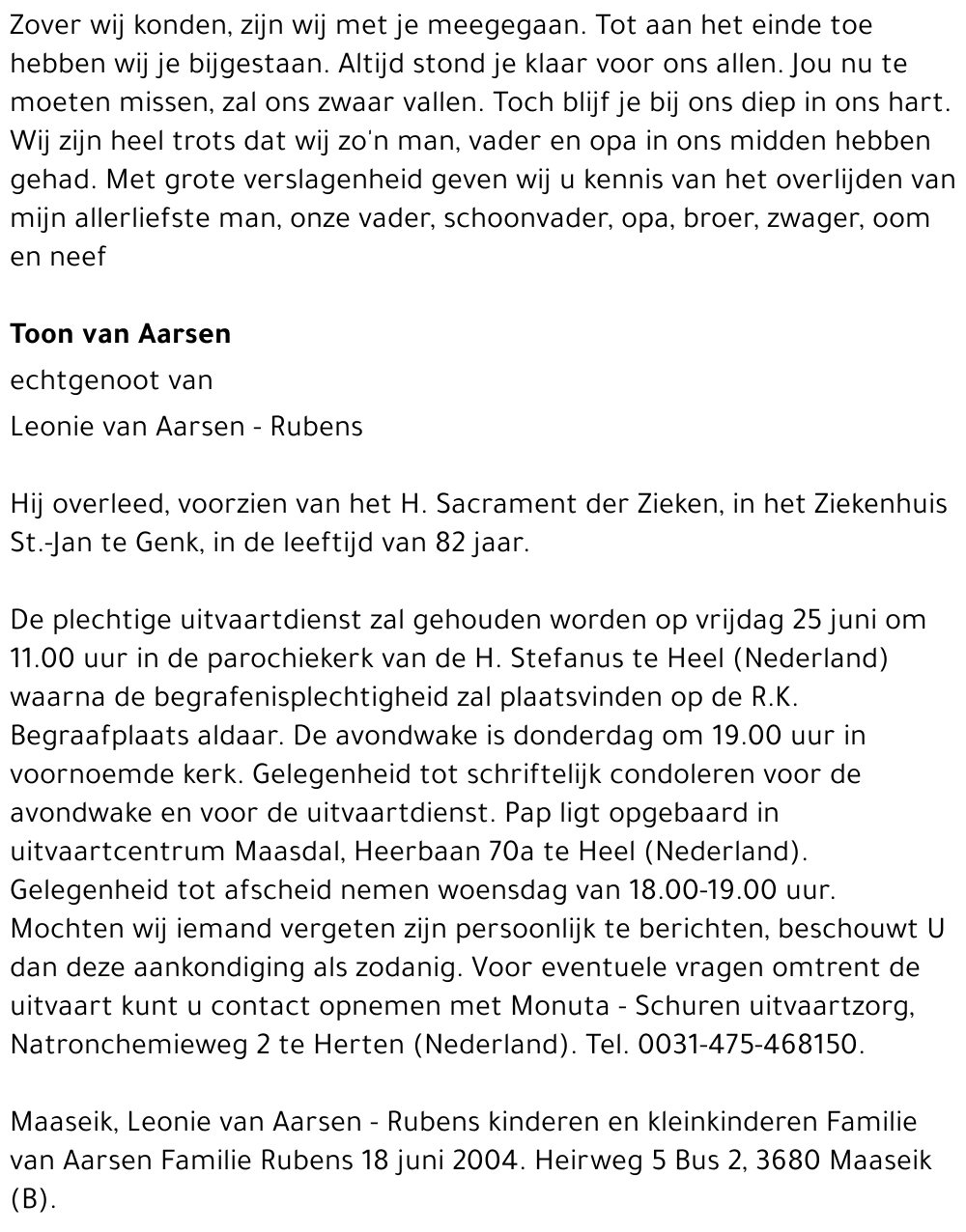 Toon van Aarsen