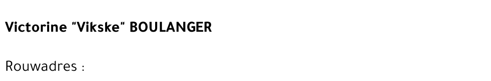 Victorine BOULANGER