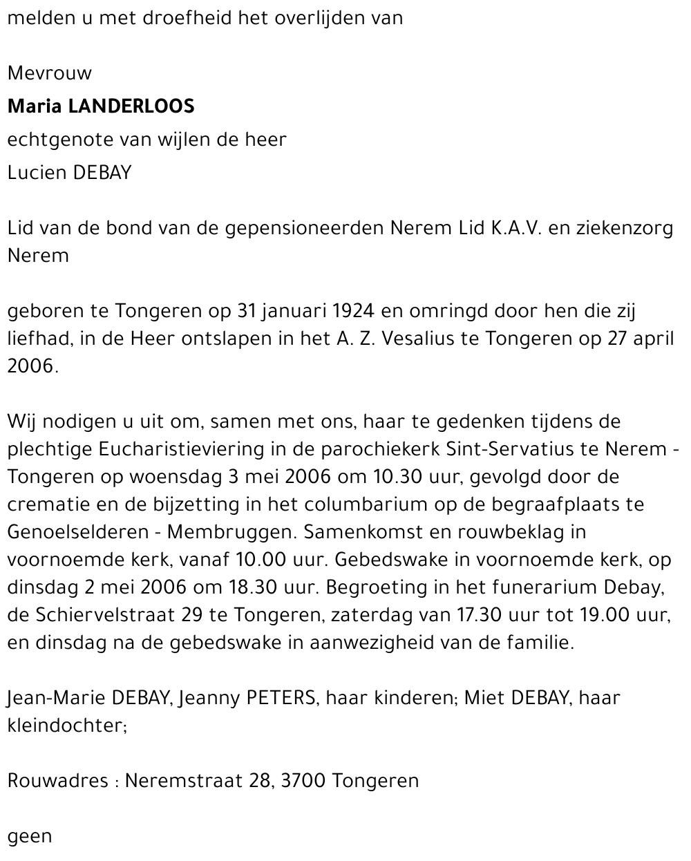 Maria LANDERLOOS