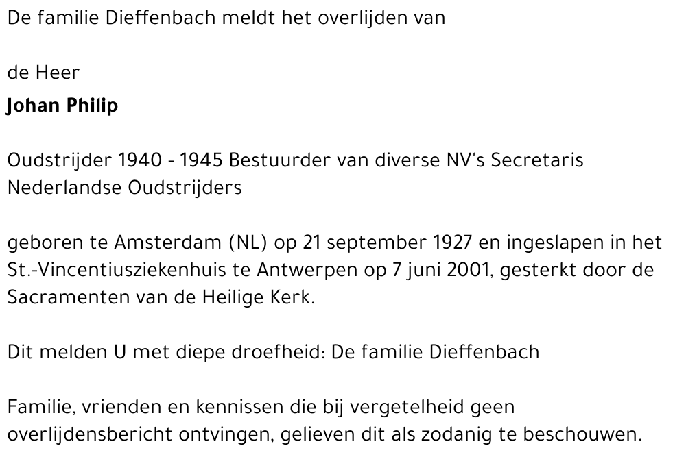 Johan Philip Dieffenbach