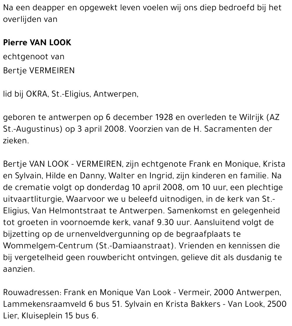 Pierre Van Look