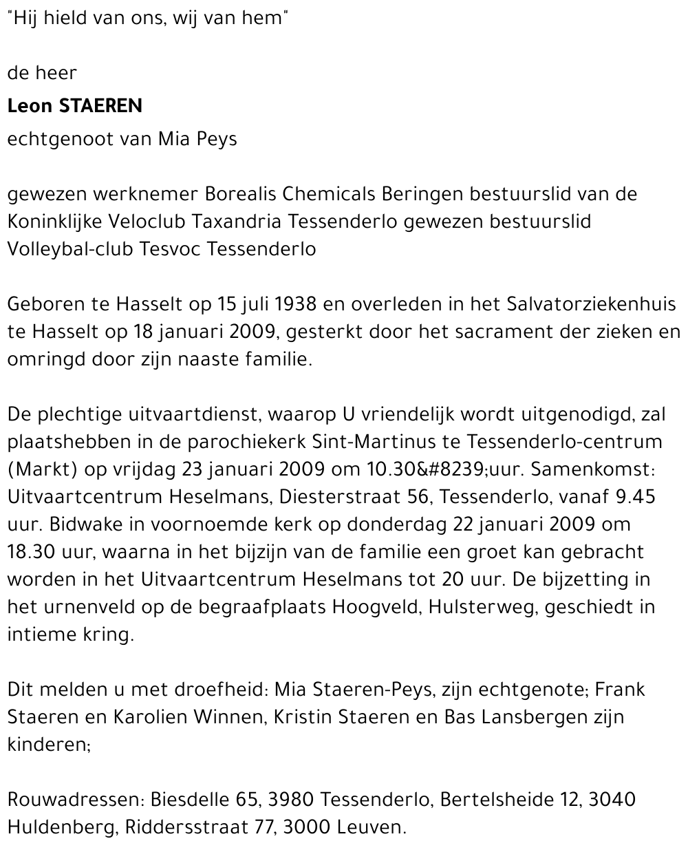 Leon Staeren