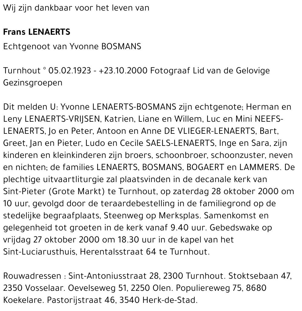 Frans LENAERTS