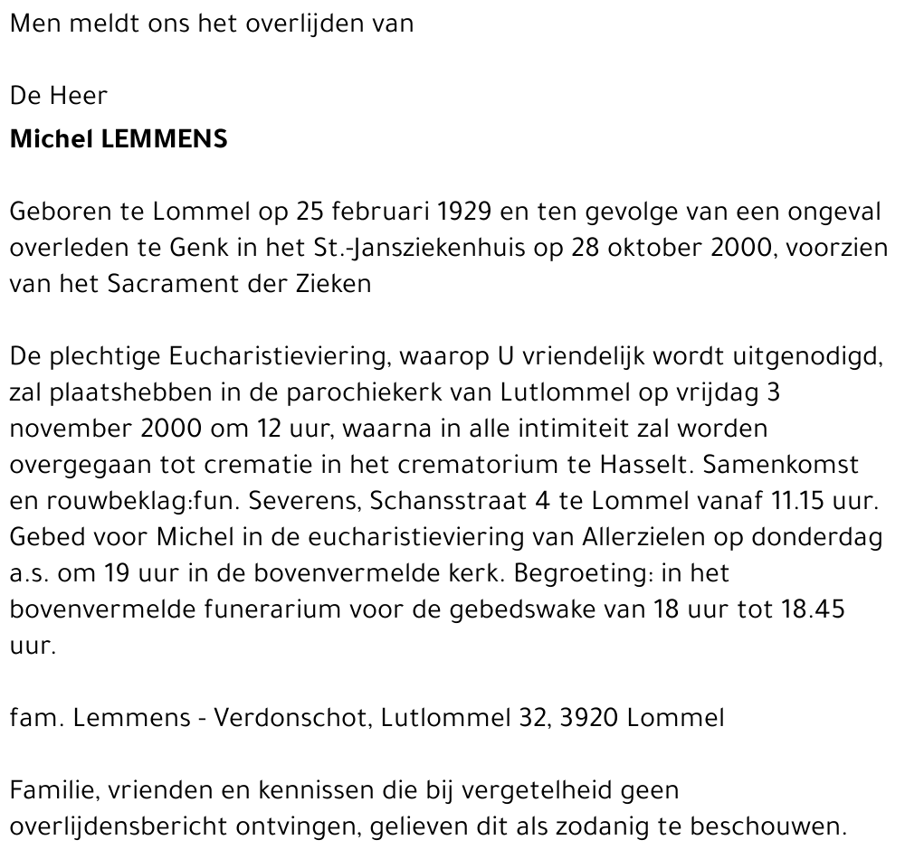  Lemmens