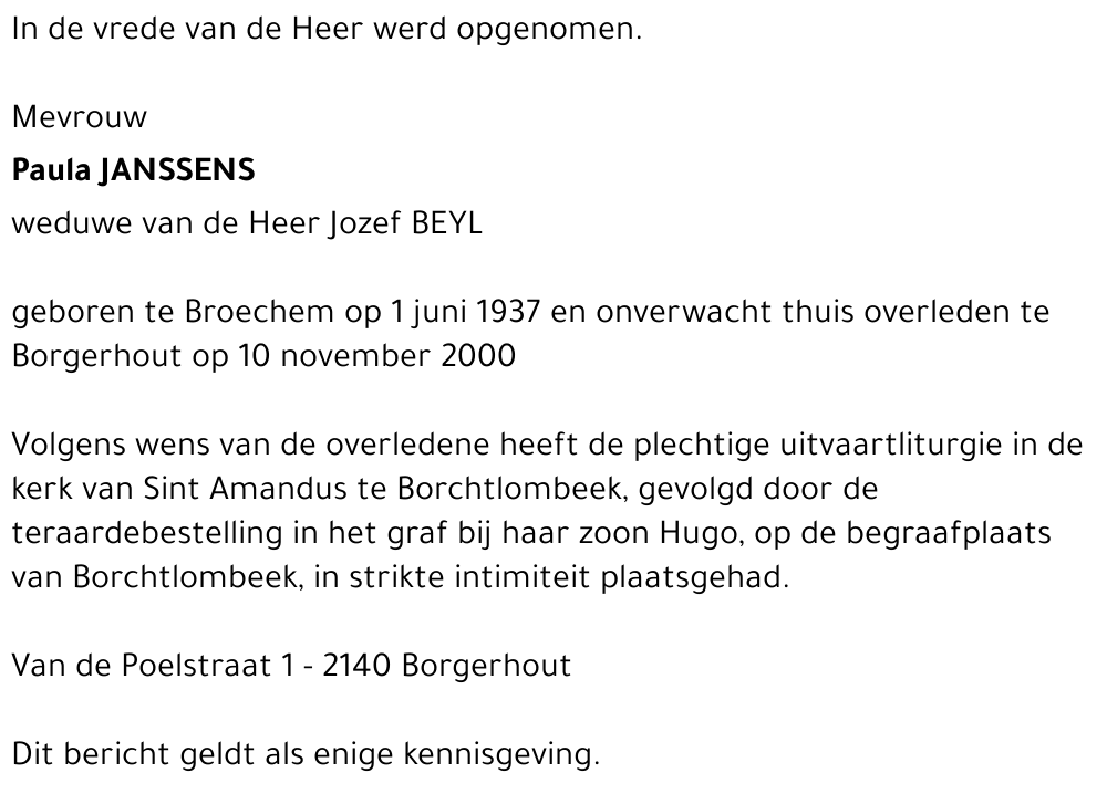  Janssens