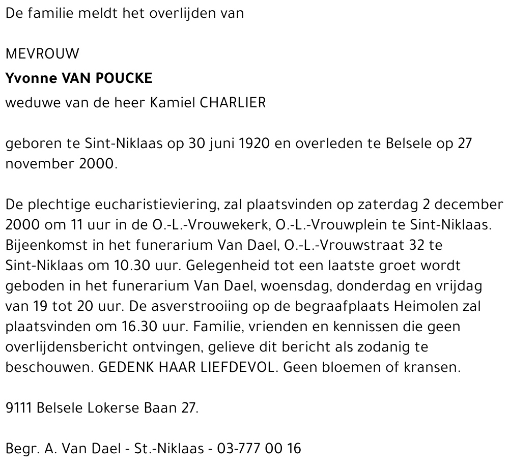  VAN POUCKE