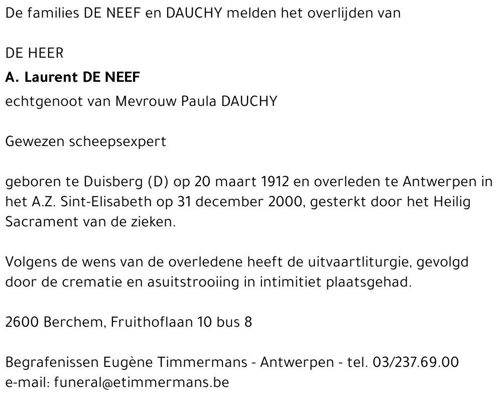  de neef