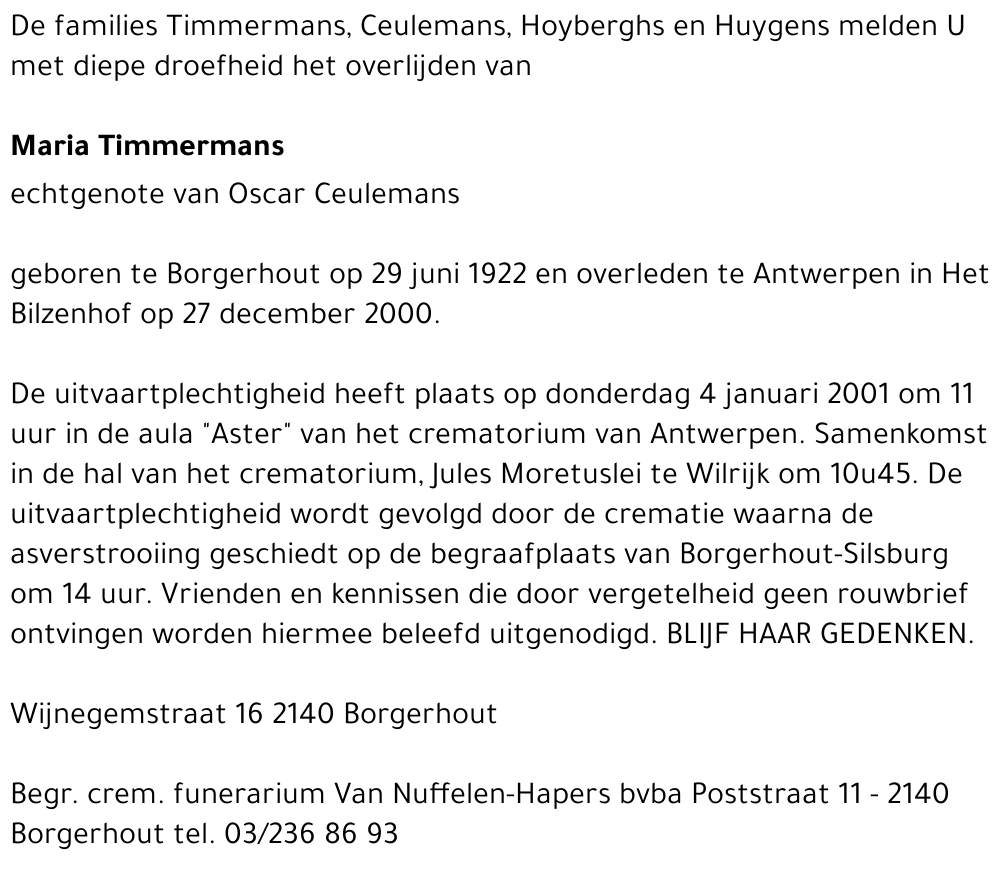  Timmermans