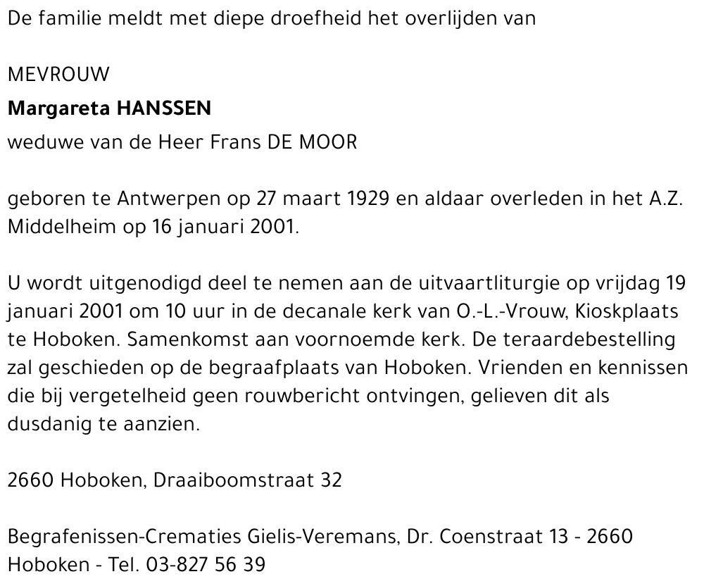  HANSSEN