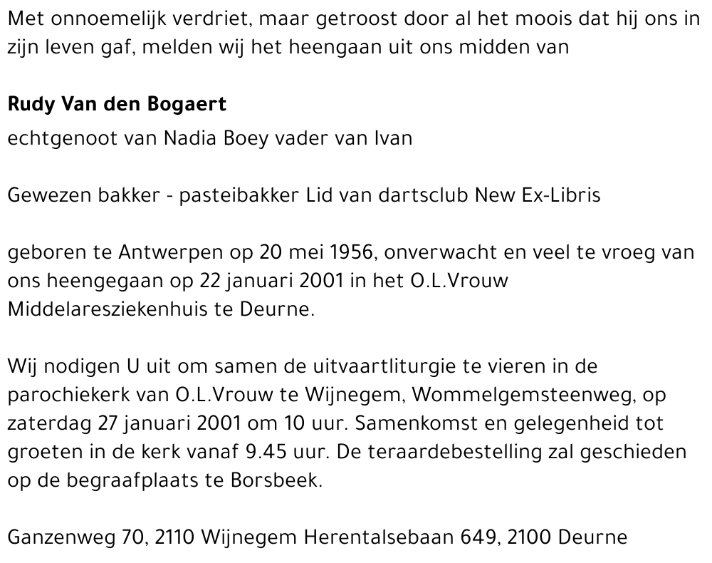  Van den Bogaert