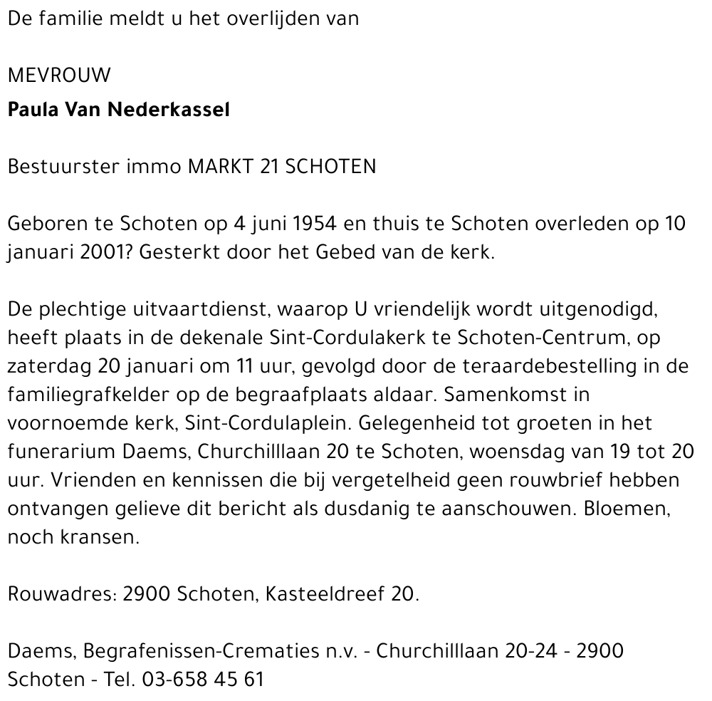  Van Nederkassel