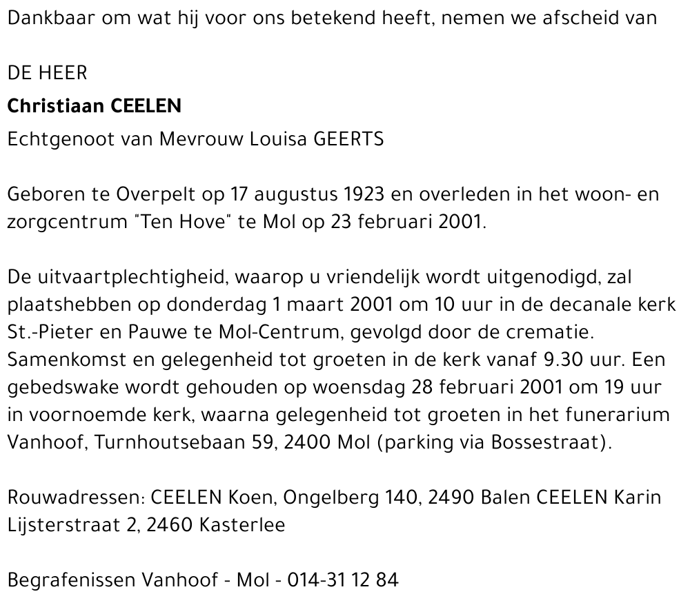  CEELEN