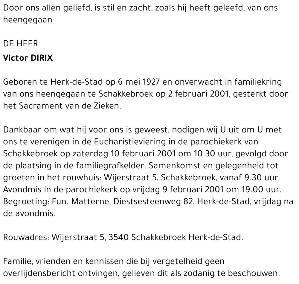  Dirix