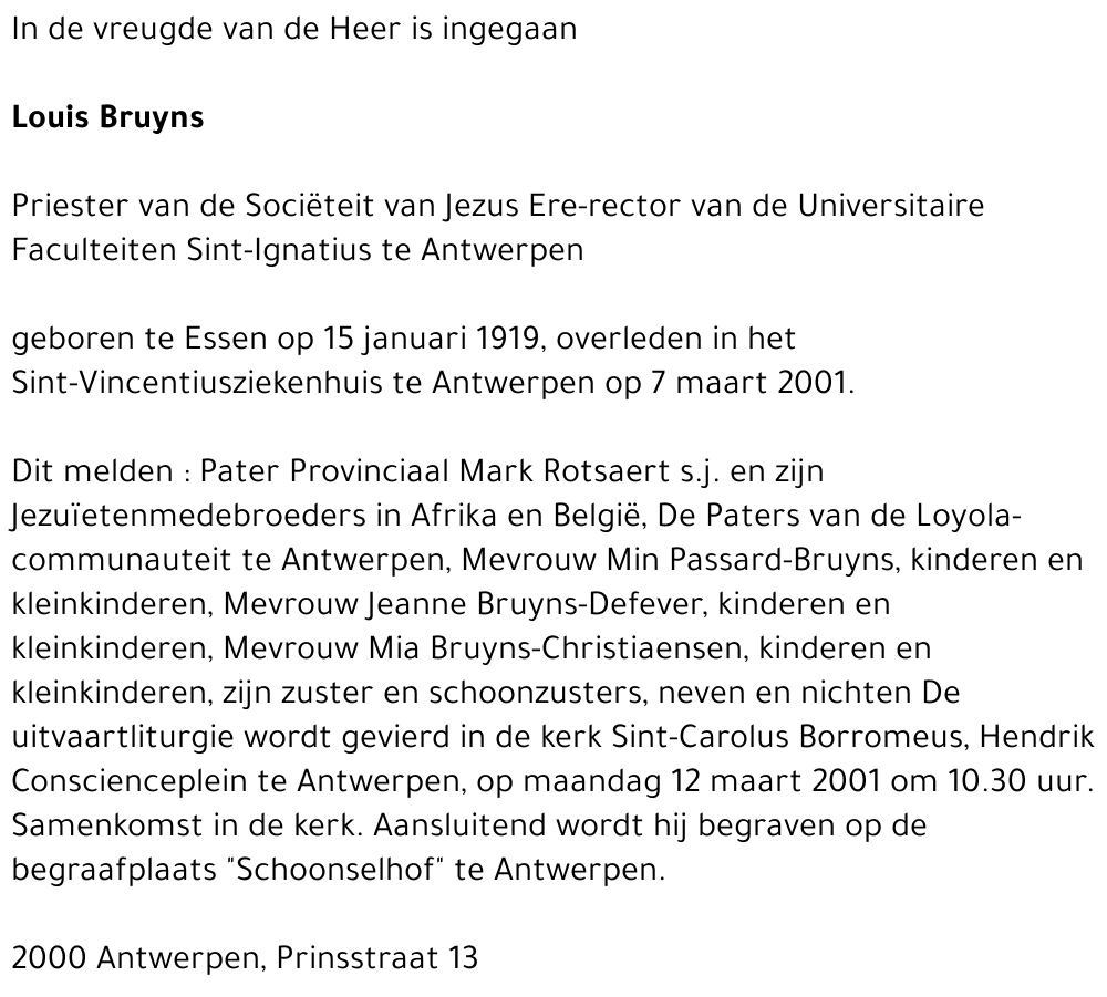  BRUYNS